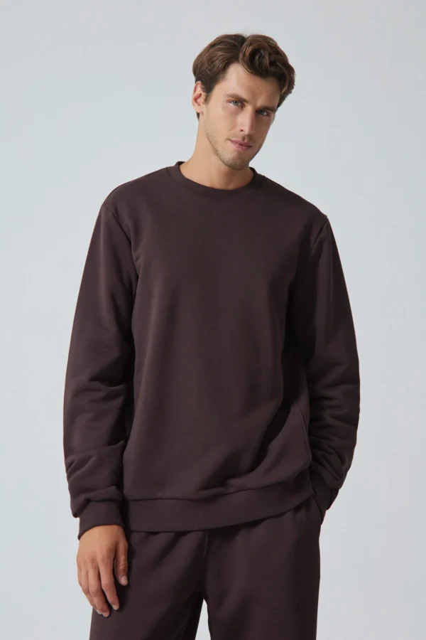 bluza crewneck SEAM brown