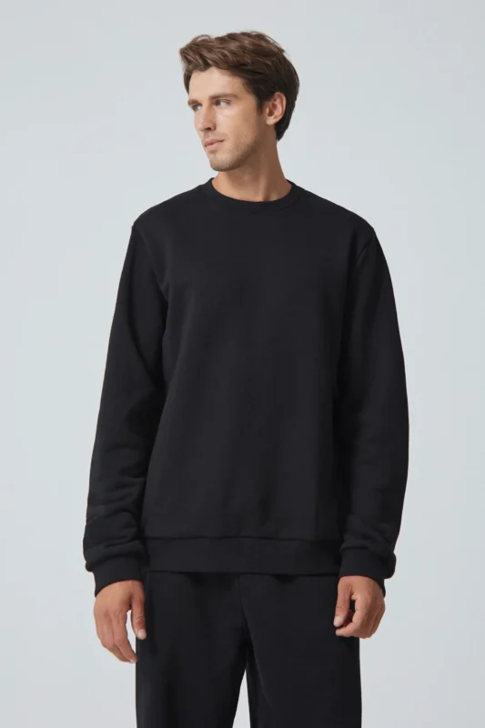 bluza crewneck SEAM black
